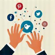 Image representing social media sharing for contest